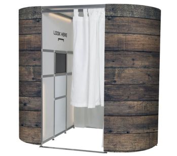 Brown Rustic Wood Booth Experience Skins