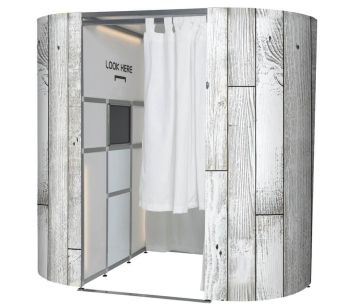 Light Rustic Wood Booth Experience Skins