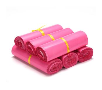 100pcs Self Adhesive Pink Mailing Bag 280mm x 380mm + 40mm