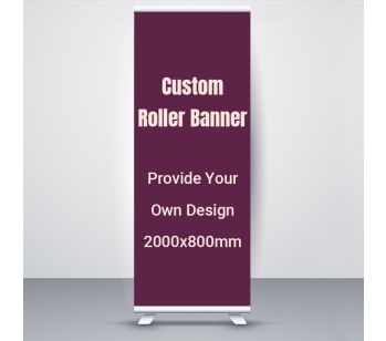 Customised Personalised Pop Up Roller Banner 2000mm x 800mm