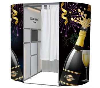 Champagne & Fireworks Celebration Scene Photo Booth Experience Skins