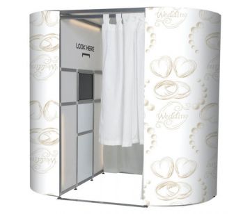 White With Gold Wedding Rings Photo Booth Experience Skins