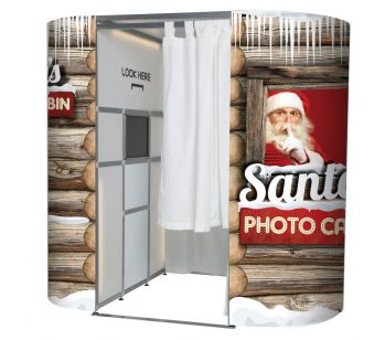 Santa’s Photo Cabin Photo Booth Panel Skins