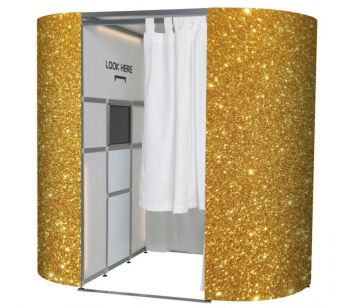 Very Glitzy Gold Photo Booth Experience Skins