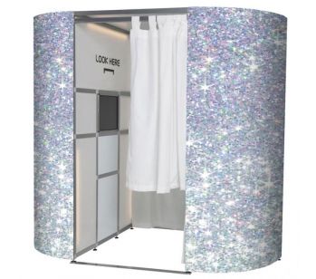 Very Glitzy Silver Photo Booth Experience Skins