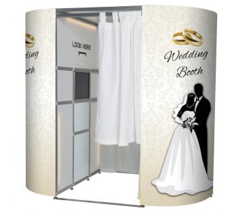 Wedding Booth 'Just Married' Photo Booth Panel Skins
