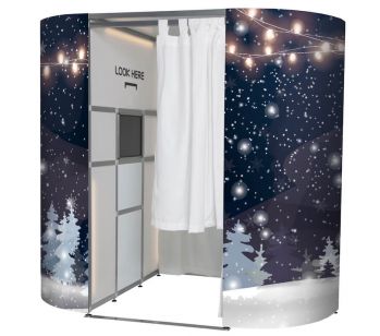 Winter’s Night Xmas Photo Booth Panel Skins